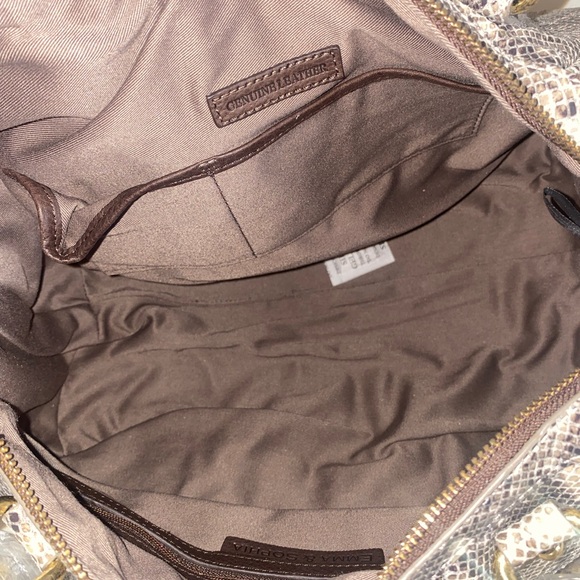 Emma & Sophia Python Snake Skin Crossbody Shoulder Purse Bag NEW - Picture 5 of 6